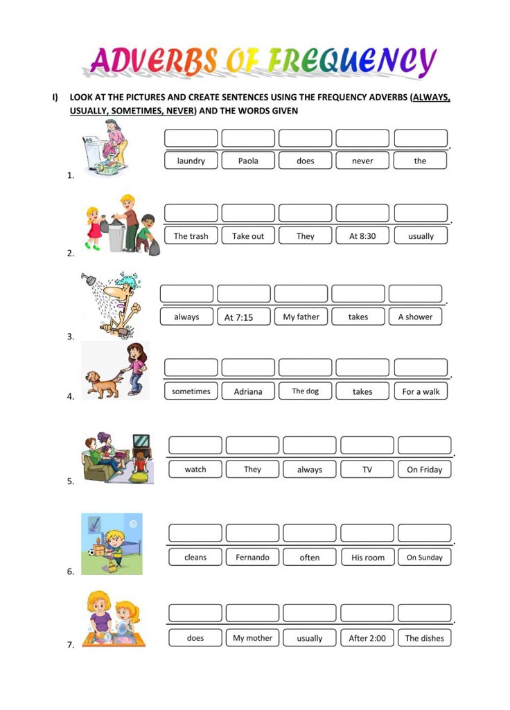 Exercises On Adverb Of Frequency