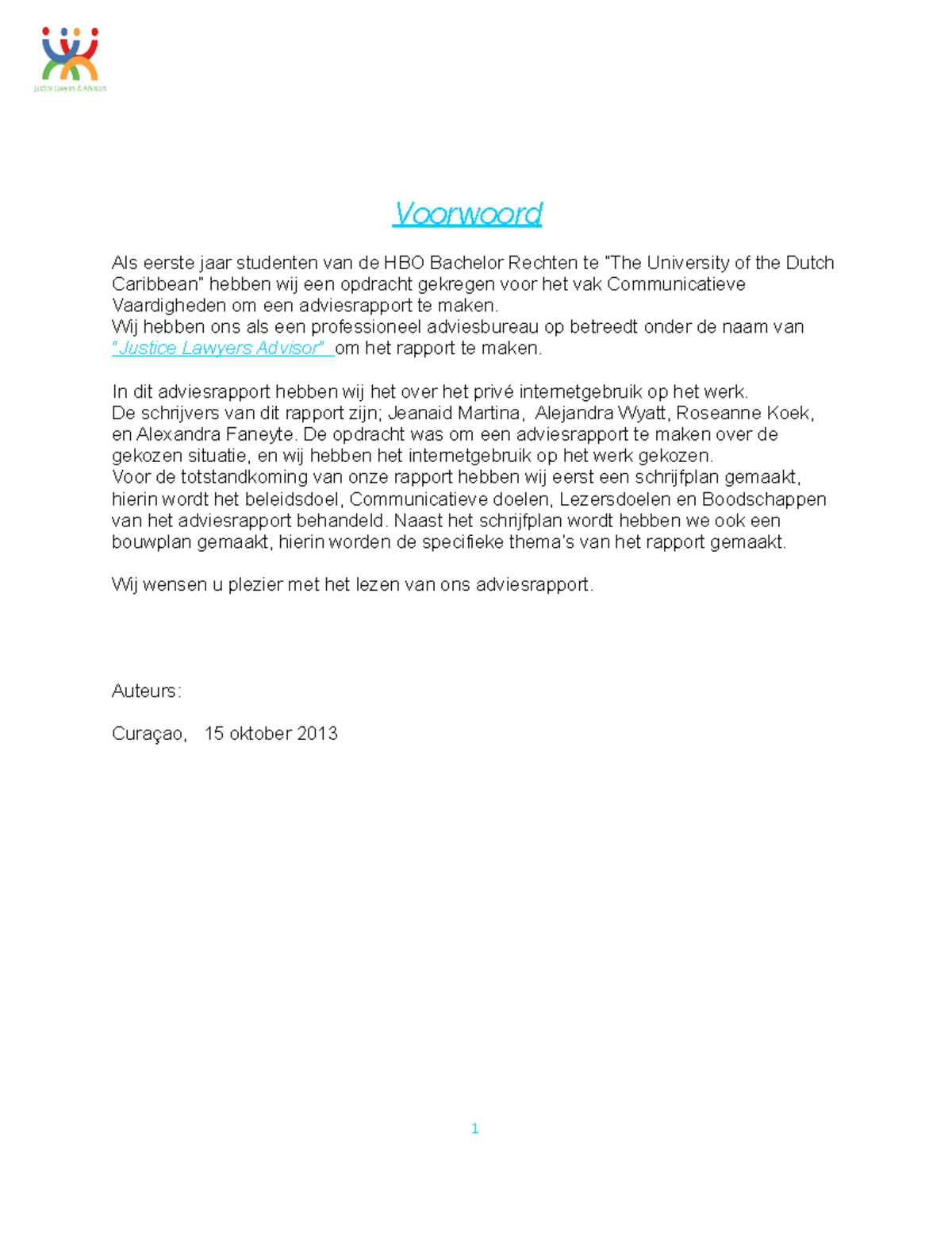 Adviesrapport Voorbeeld - Wat Zet Je In Een Inleiding Van Een Verslag