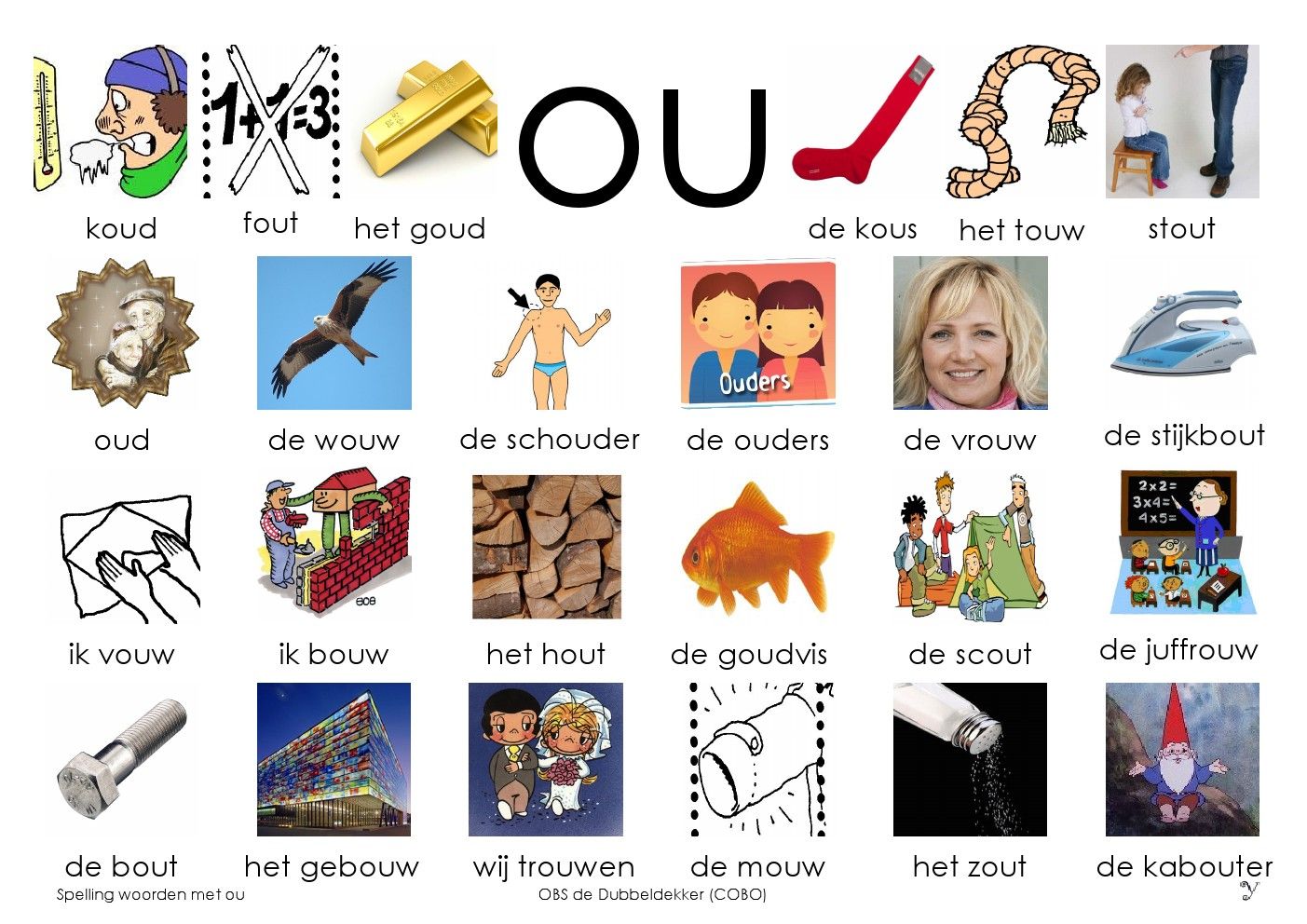 Woorden Met Ou Groep 3