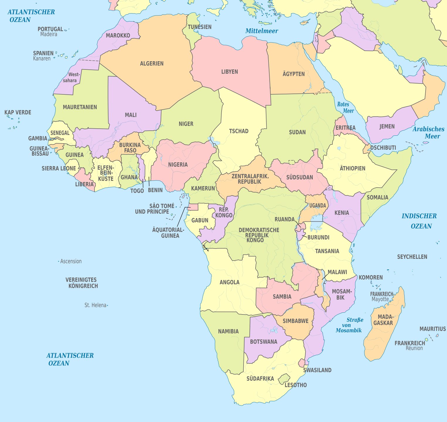 Afrika – Hurraki - Wörterbuch für Leichte Sprache - Welke Landen Zijn Er In Afrika