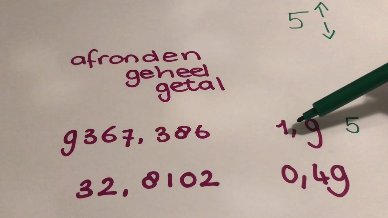 Afronden op een geheel getal - YouTube - Wat Is Een Geheel Getal