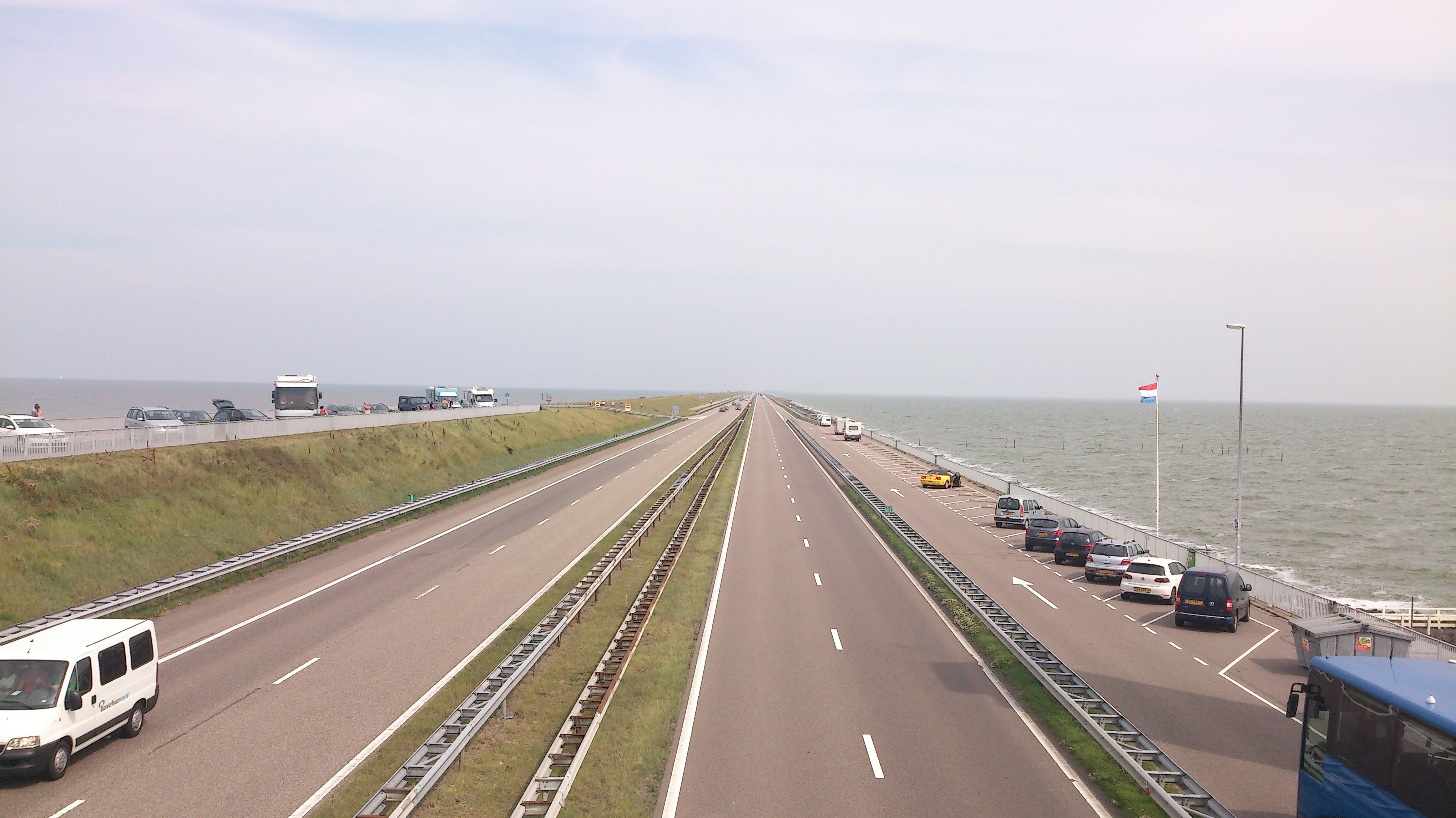 Afsluitdijk Netherlands, Road, Structures, Holiday, The Nederlands, The - Hoeveel Kilometer Is De Afsluitdijk