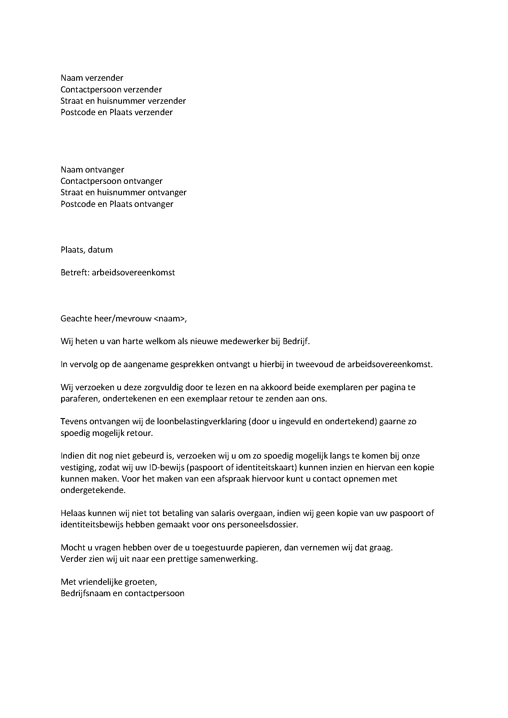 Afsluiting Brief - Voorbeeldbrief Opzeggen Overeenkomst Van Opdracht