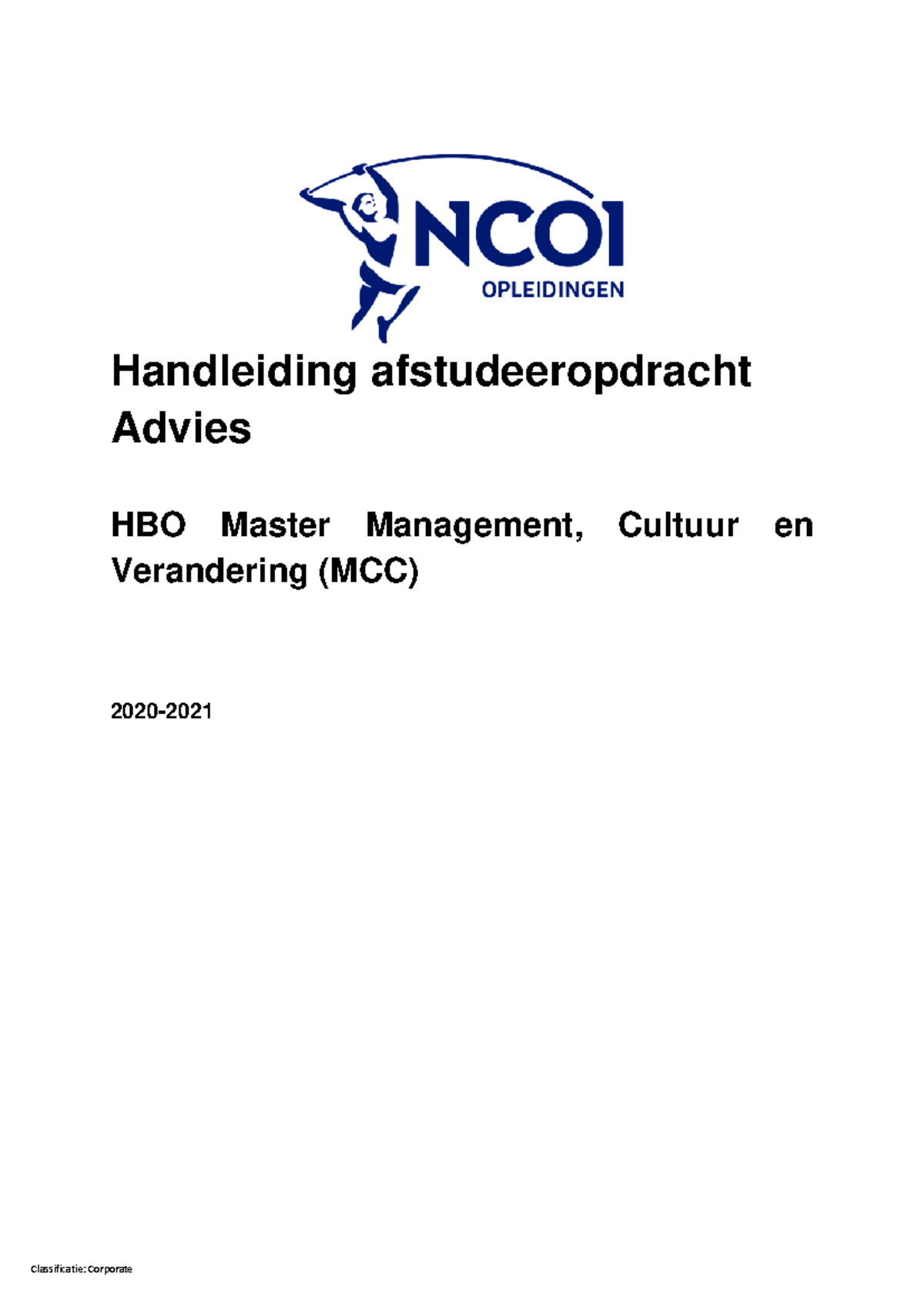 Master Management Cultuur En Verandering