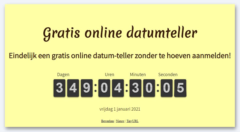 Hoeveel Dagen Van Datum Tot Datum