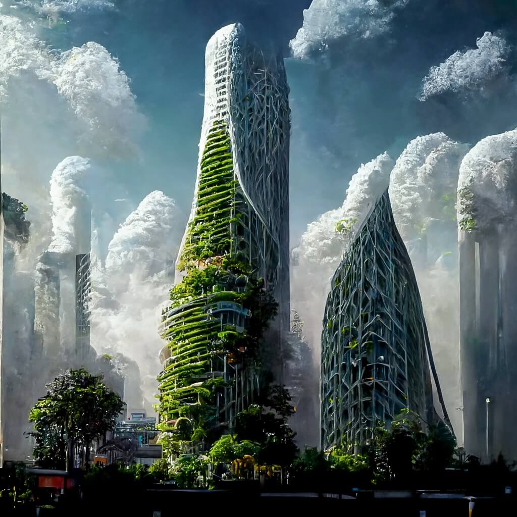AI-generated Future Cities by Manas Bhat|Futuristic - Future Perfect Future Perfect Continuous