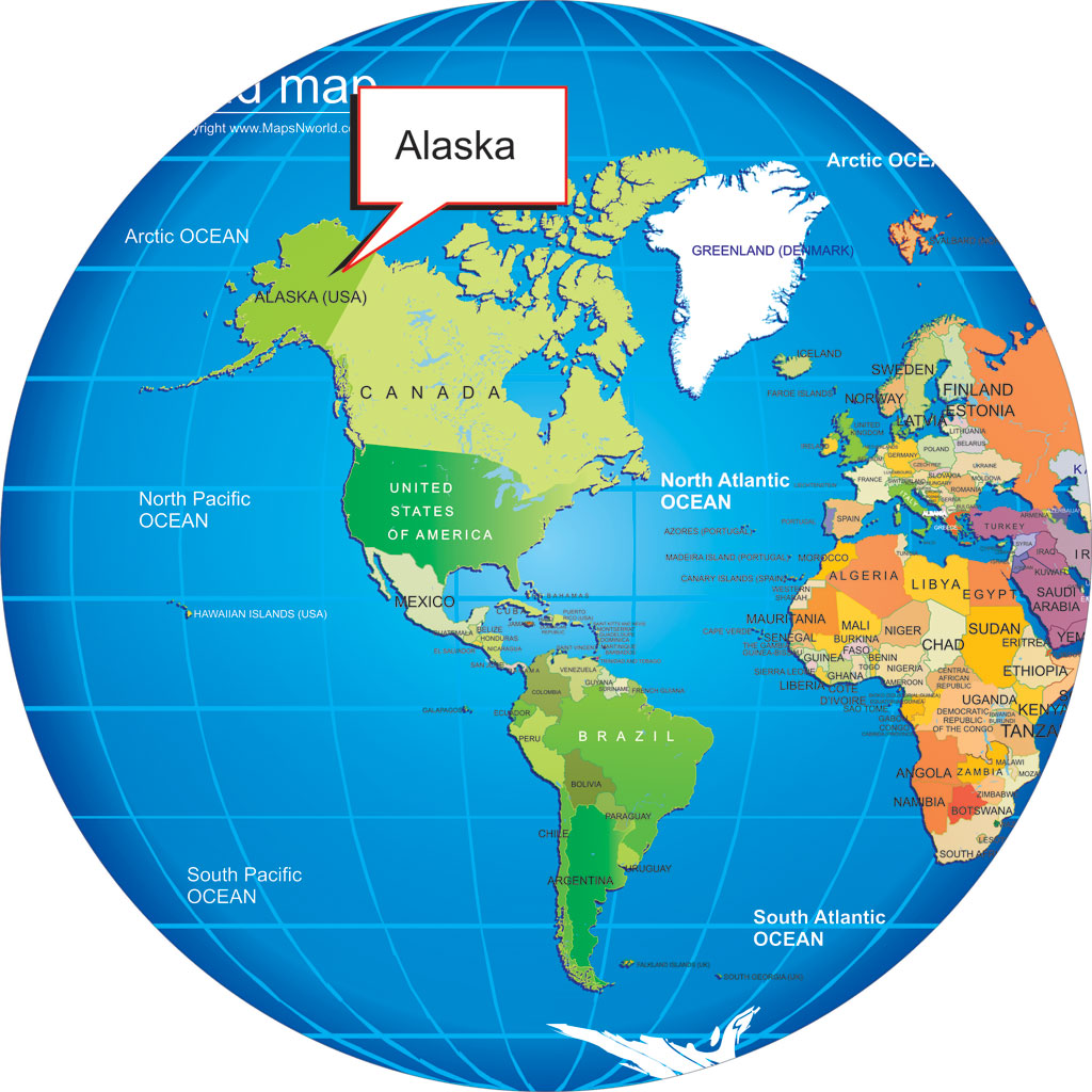 Waar Ligt Alaska Op De Kaart