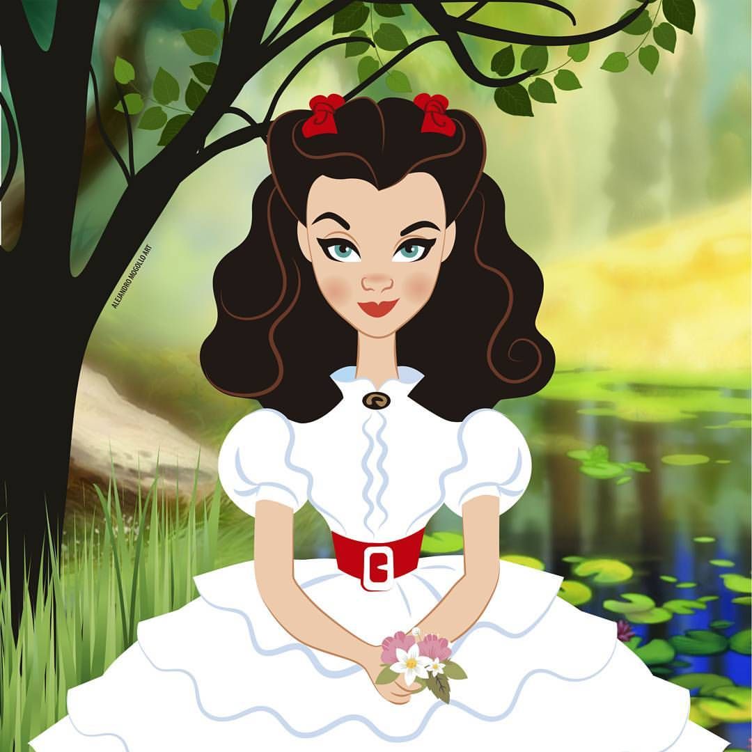Alejandro Mogollo Art | Gone with the wind, Wind art, Real disney - Scarlett O Hara Gone With The Wind