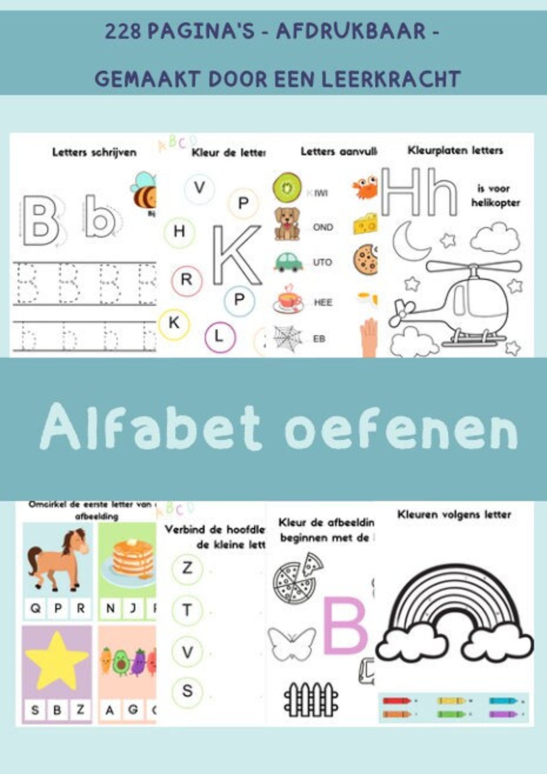 Alfabet Oefenen I Afdrukbare Download - Etsy - Letters Oefenen Groep 2 Online