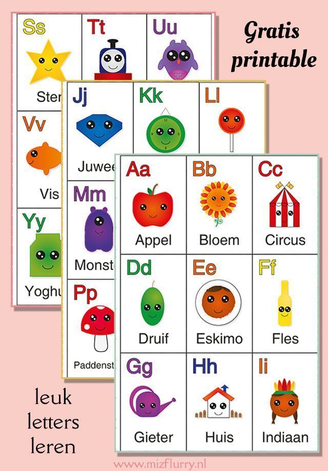 Alfabetkaarten (gratis PDF download) - MizFlurry - activiteiten voor - Letters Oefenen Groep 2 Online