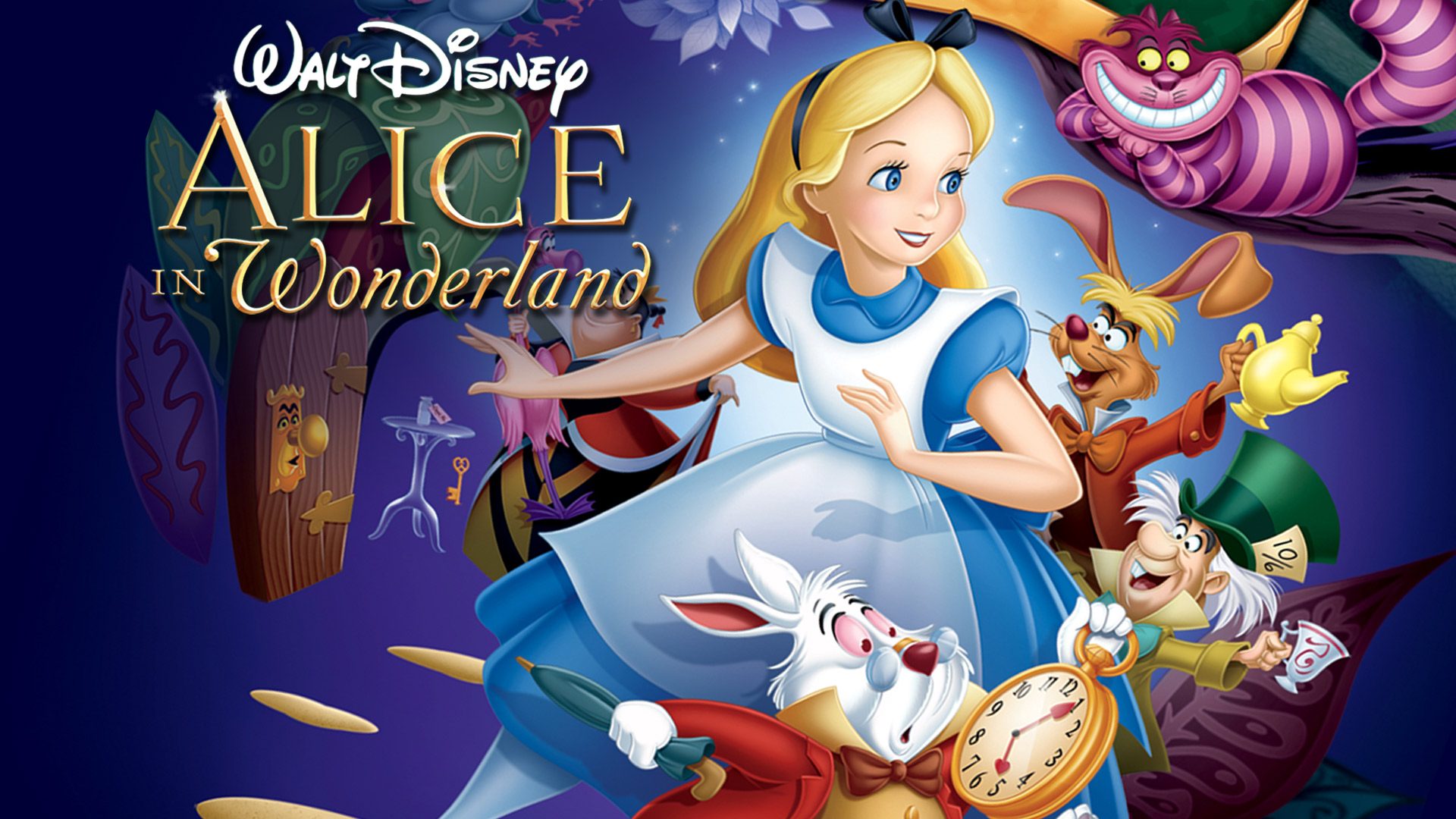 Alice In Wonderland Cartoon Wallpapers - Wallpaper Cave - Alice In The Wonderland Cartoon Movie
