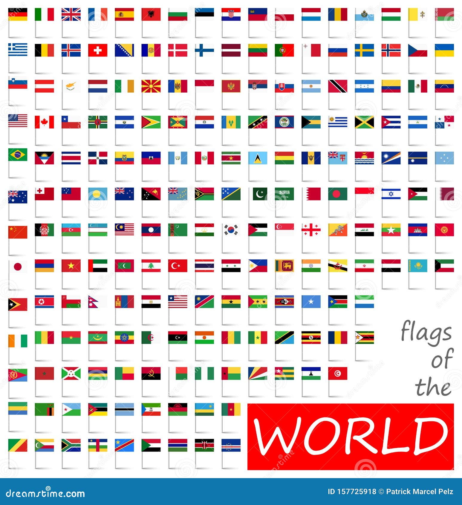 All Country Flags Of The World Vector Illustration | CartoonDealer.com - Vlaggen Van De Wereld Met Naam