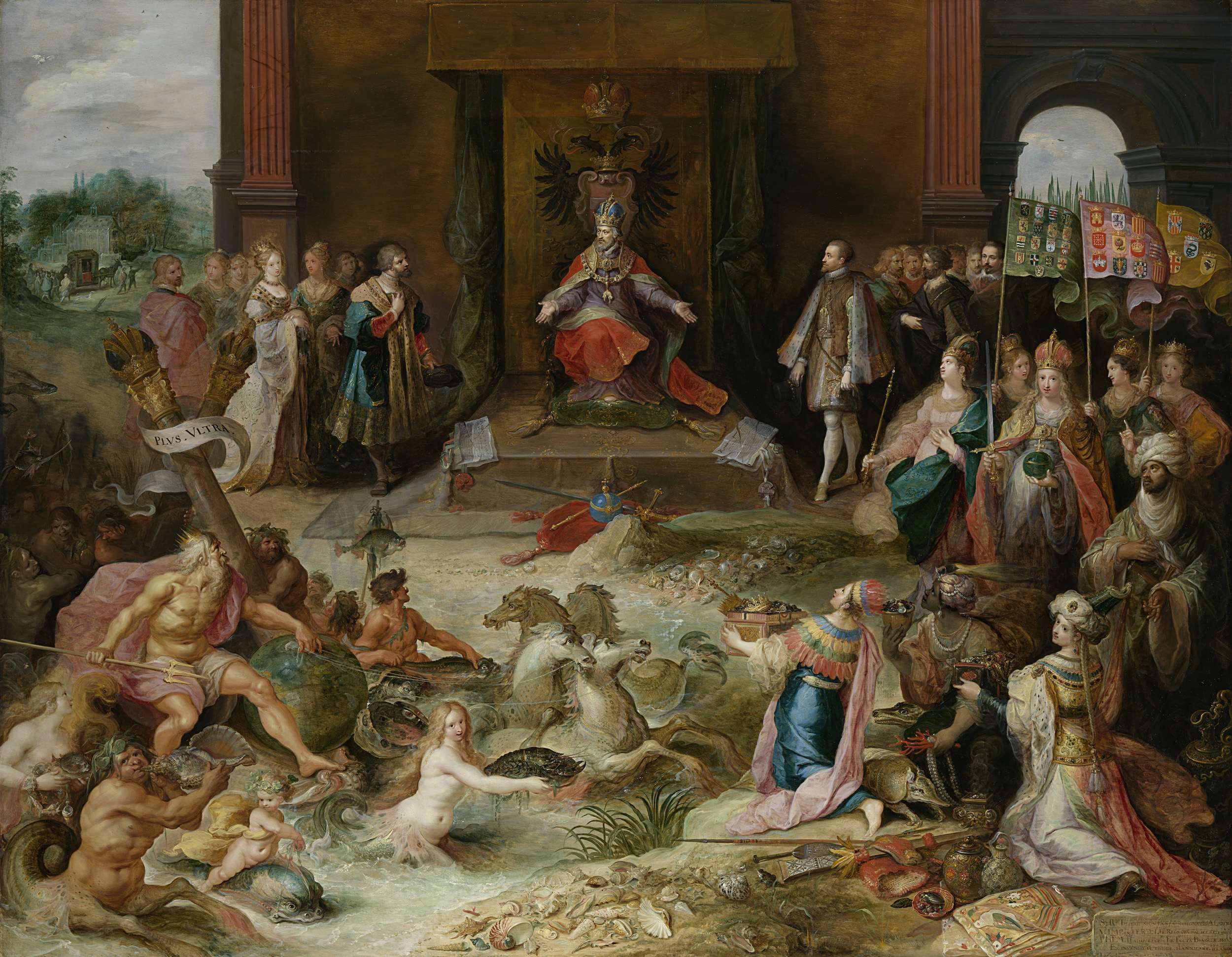 Allegorie op de troonsafstand van keizer Karel V te Brussel, Frans - Welke Kerk Stichtte Karel Ii In Engeland