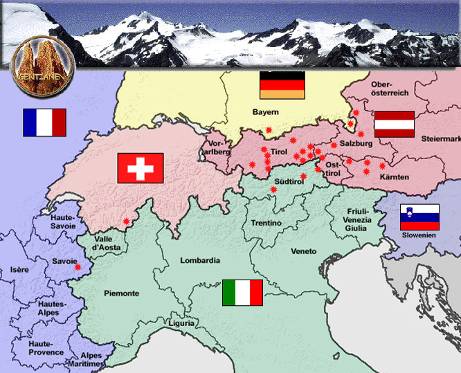 Alpen Kaart | Kaart - In Welk Niet-europees Land Bevinden Zich De Zuidelijke Alpen