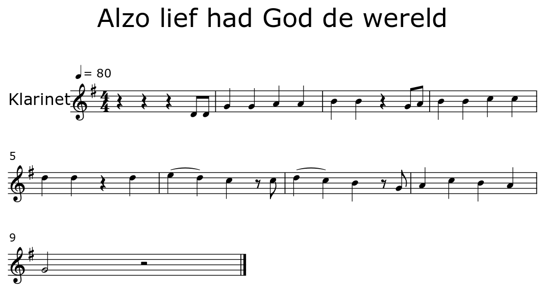 Alzo Lief Had God De Wereld