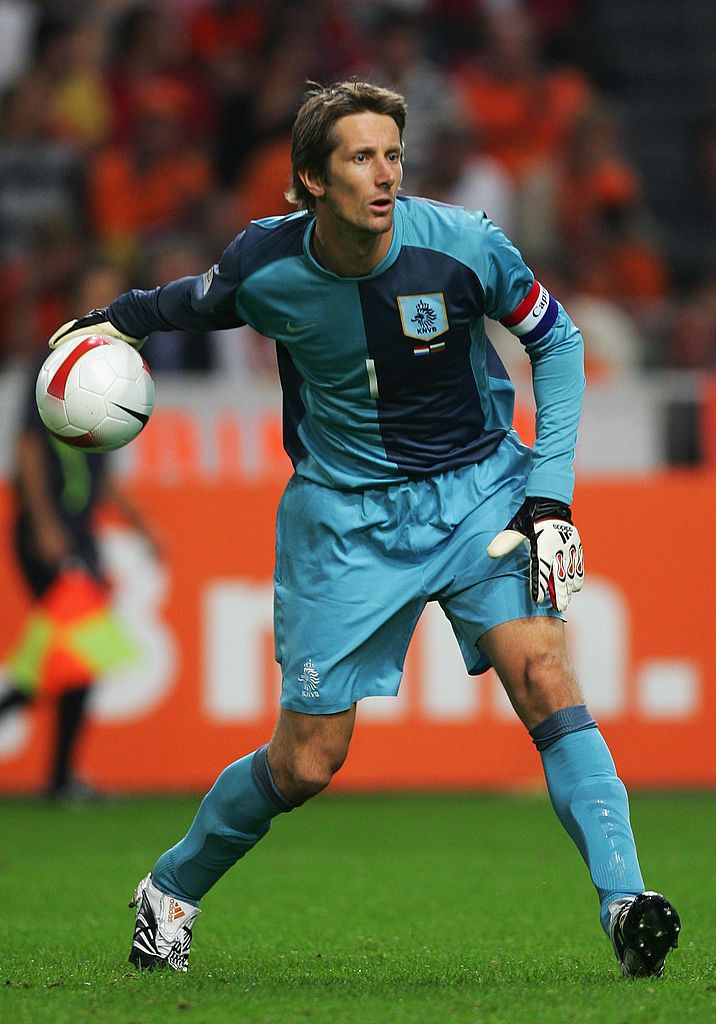 AMSTERDAM, NETHERLANDS - SEPTEMBER 08: Edwin van der Sar of the - Edwin Van Der Sar Nederlands Elftal