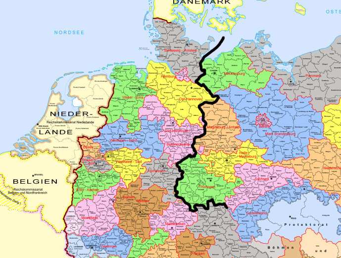 An Old Map Of Germany Showing The Boundaries - vrogue.co - Kaart Oude Grens Oost En West-duitsland