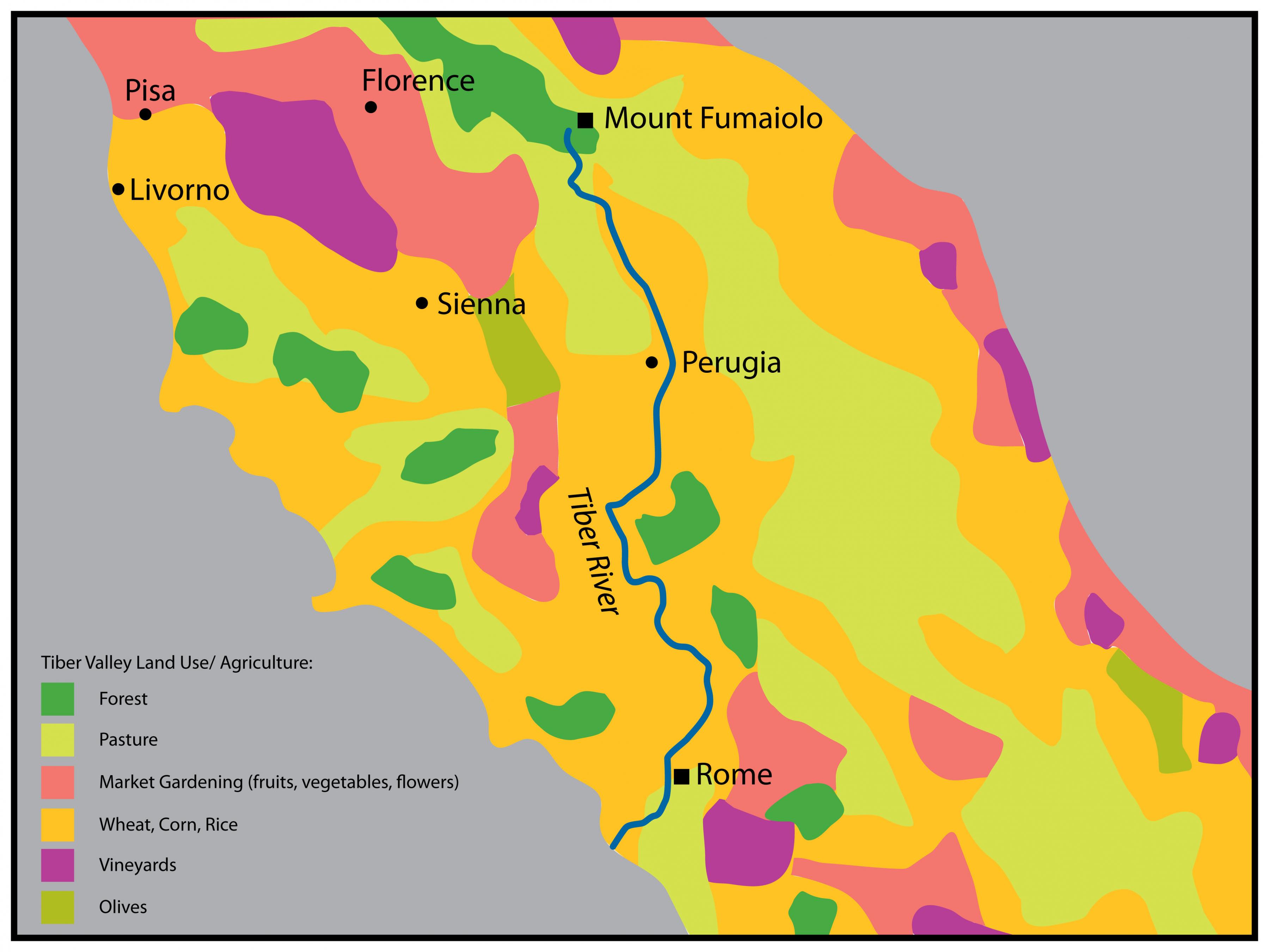 Ancient Rome map tiber river - Physical map of ancient Rome (Lazio - Italy) - Welke Rivier Wordt In Italie Tevere Genoemd