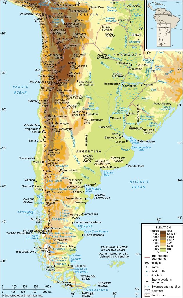 Andes Mountains Facts | Britannica - Hoe Hoog Is De Top Llullaillaco In Het Andesgebergte