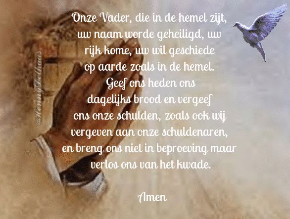 Het Onze Vader Gebed Tekst