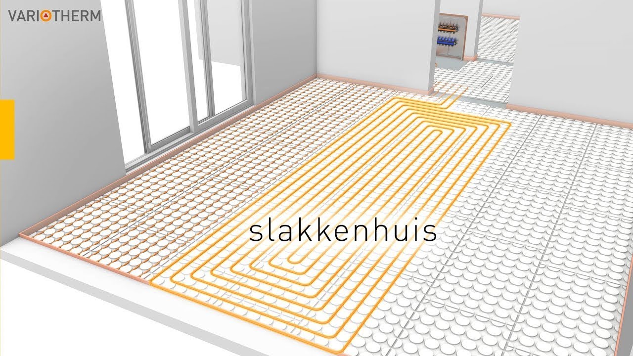 Animatie installatiestappen Variokomp droogbouw vloerverwarming - YouTube - Hoeveel Meter Vloerverwarming Per Groep