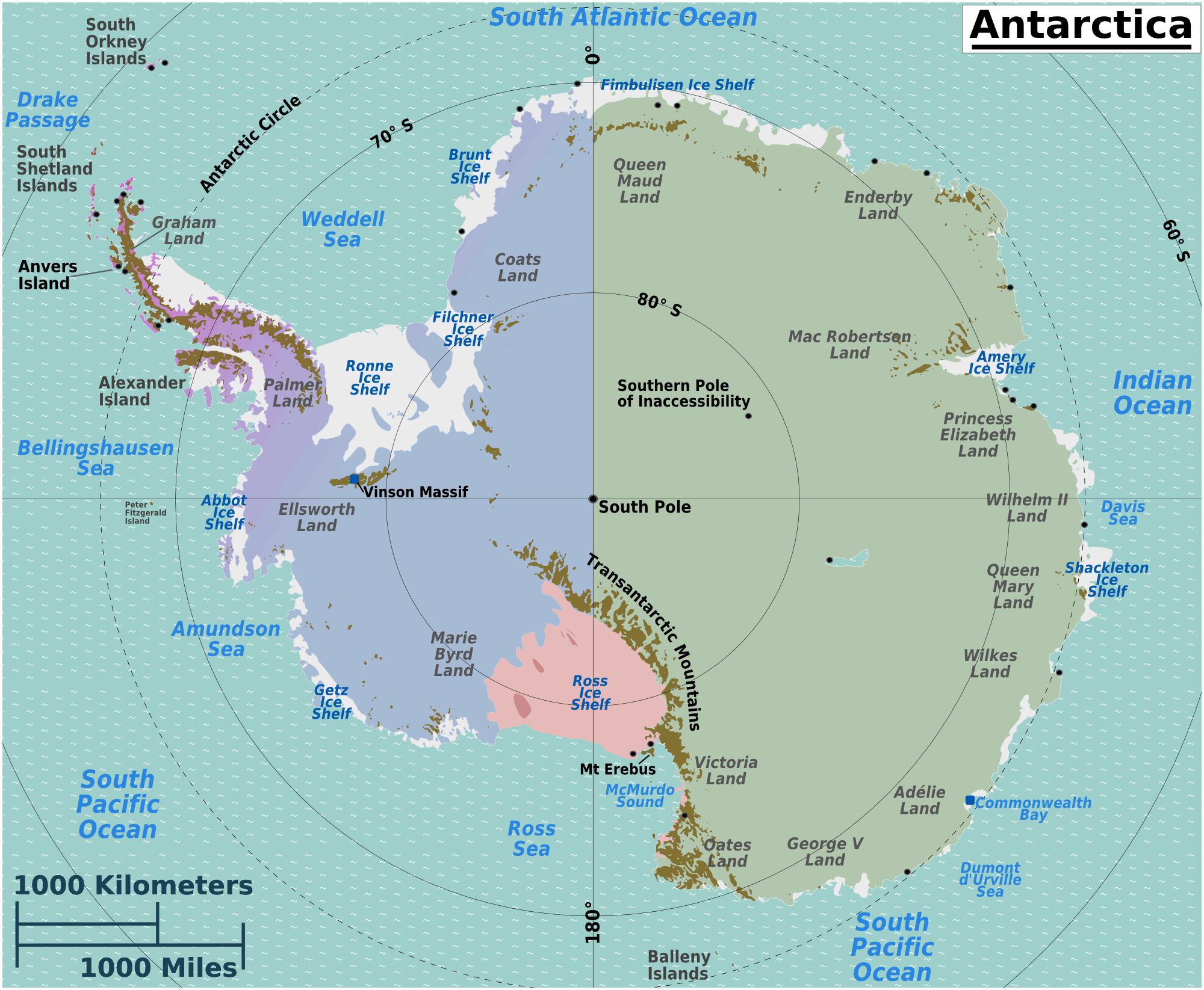 Vuurland Antarctica En Zuid Atlantische Eilanden