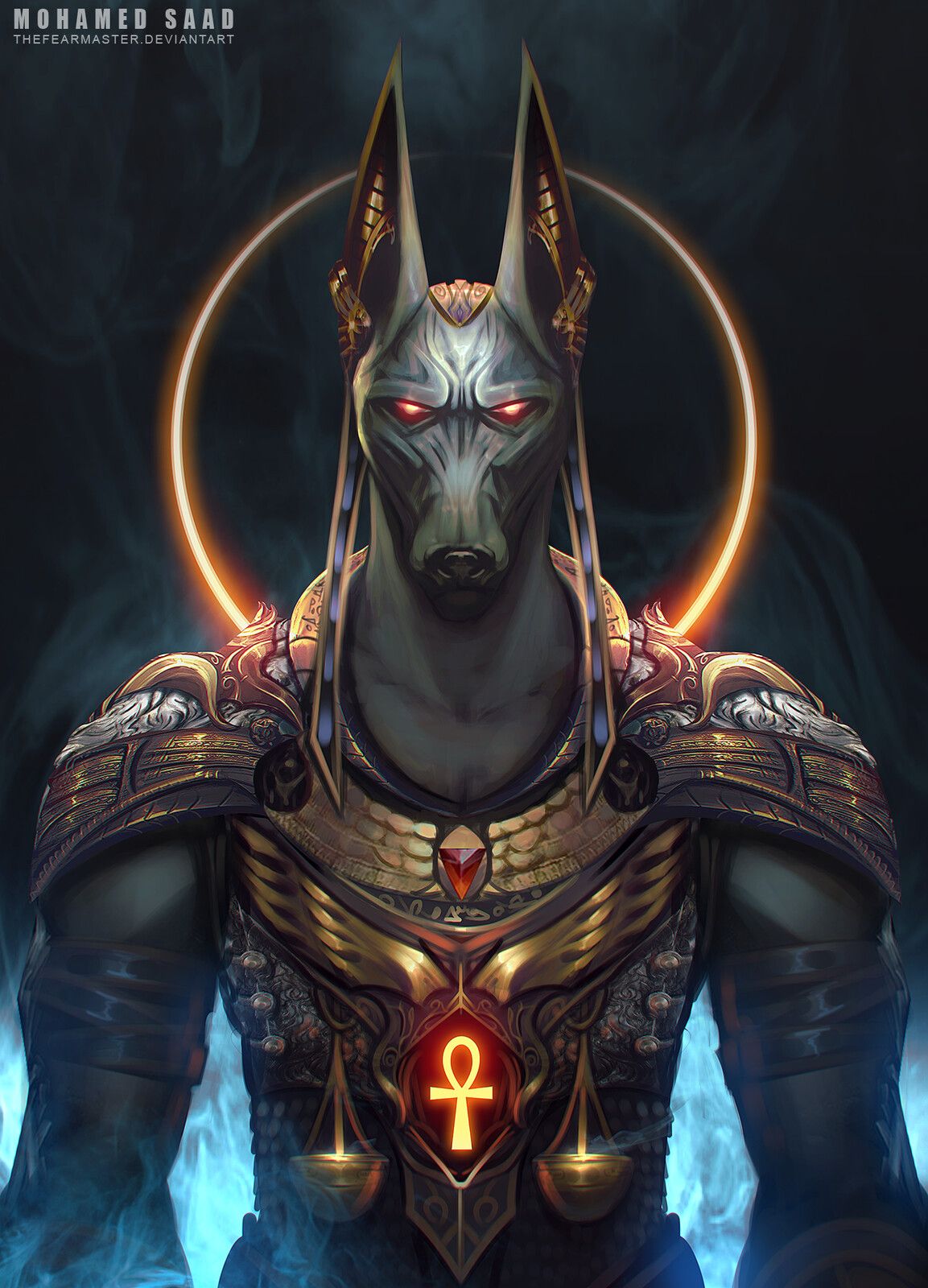 Anubis, mohamed saad on ArtStation at https://www.artstation.com - Anubis Pad Der 7 Zonden Film