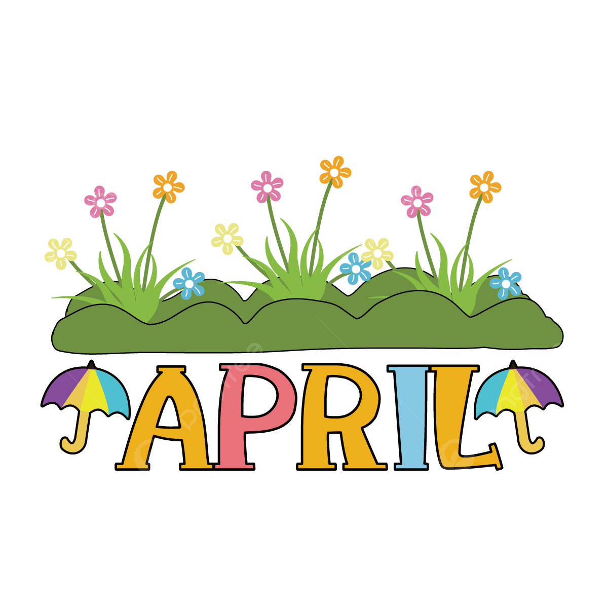 April Clipart - April Is De Wreedste Maand