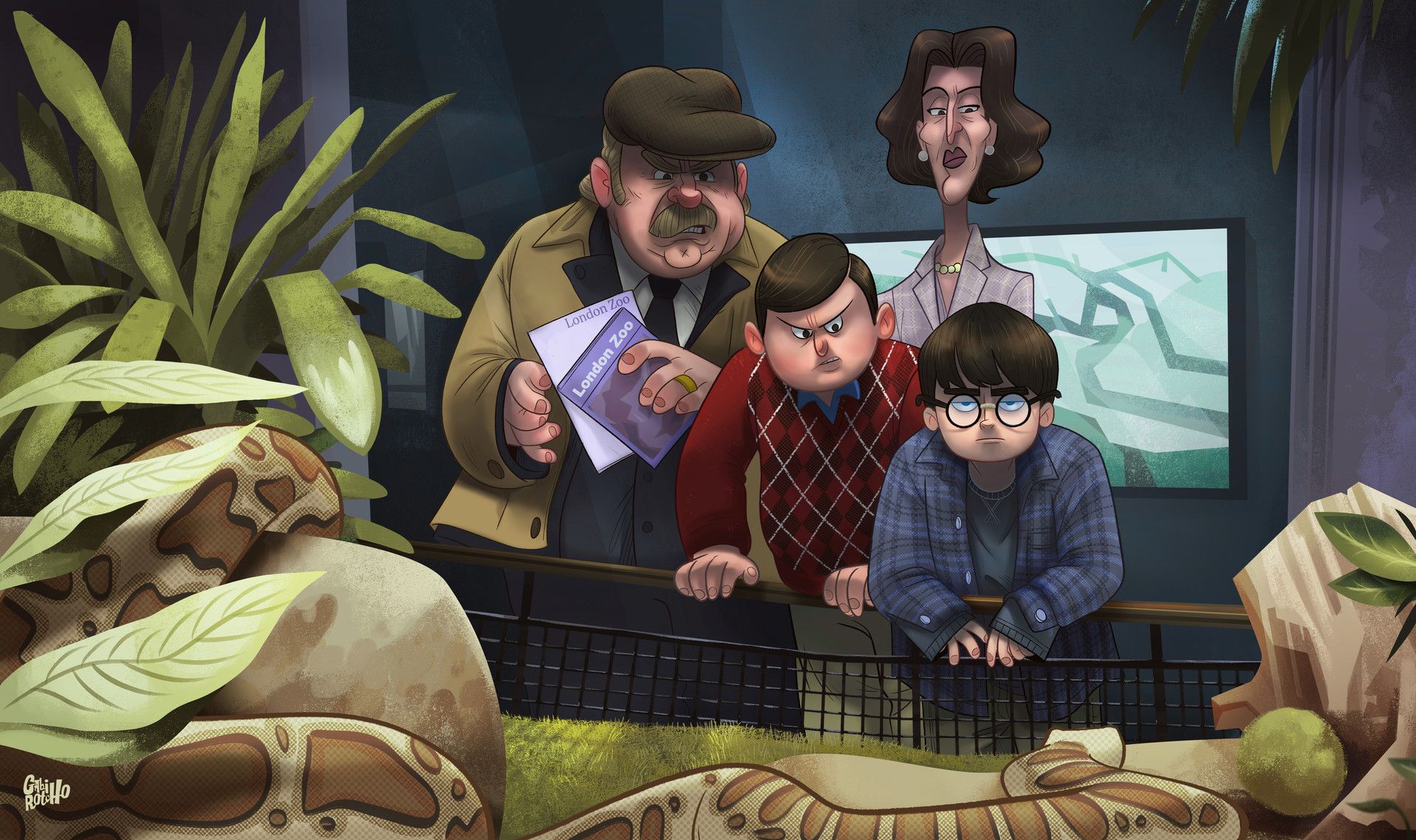 ArtStation - Dudley Dursley Birthday, Gabirotcho . | Harry potter - Harry Potter And The Dursleys