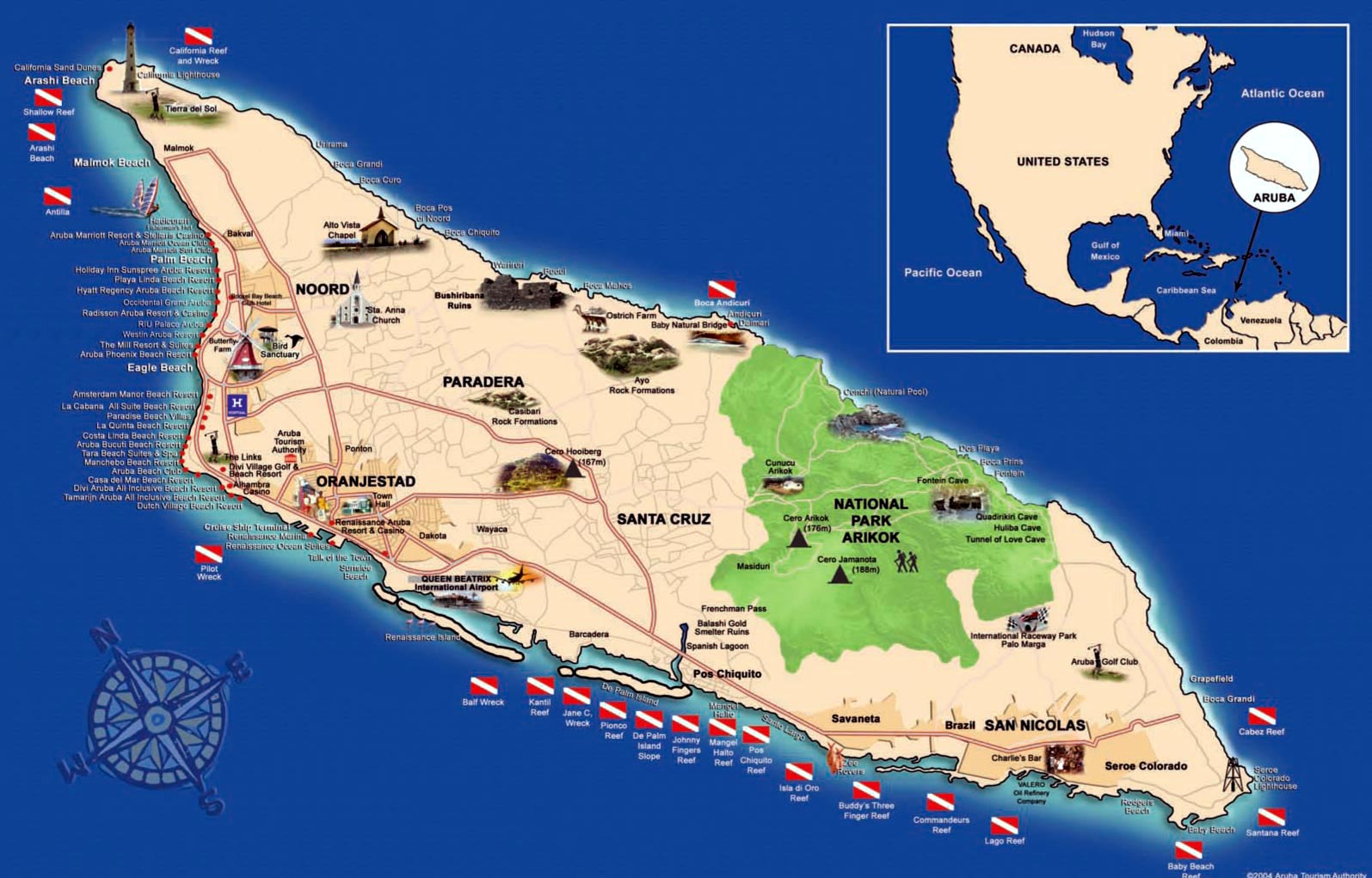 Aruba Maps | Printable Maps of Aruba for Download - Aruba Op De Olympische Spelen Schema En Resultaten
