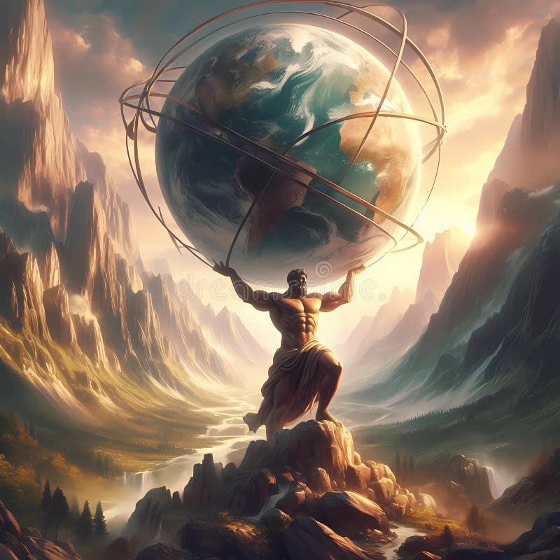 Atlas Mythology Painting - Atlas Van De Nederlandse Taal