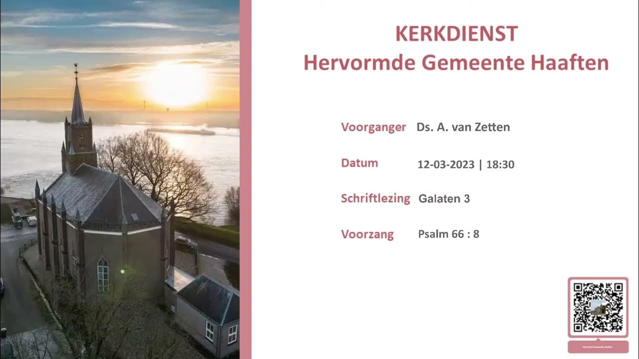Avonddienst zondag 12 maart 2023 ds. A. van Zetten Bennekom - YouTube - Ds A Van Zetten Bennekom