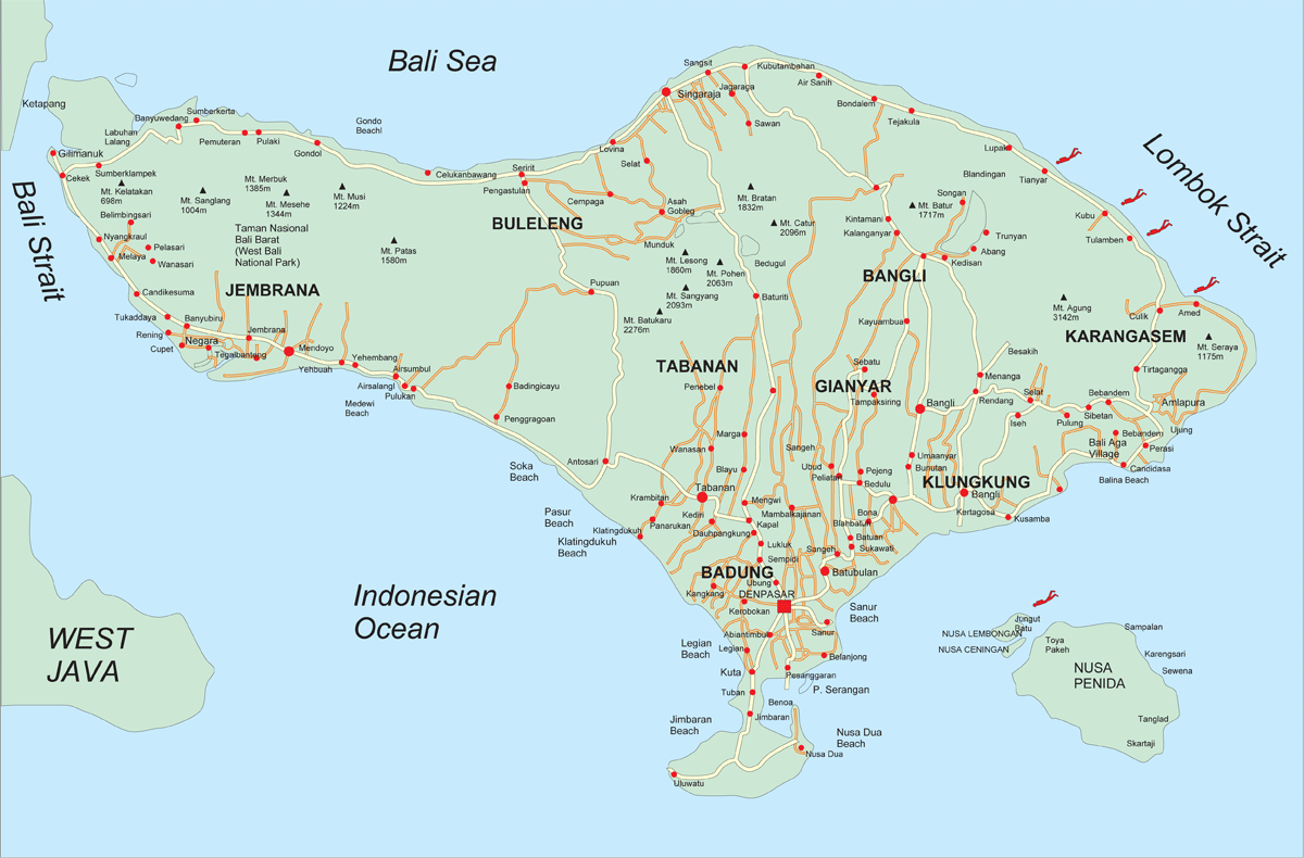 BALI LEISURE MS TOUR & TRAVEL - Waar Ligt Bali Op De Kaart