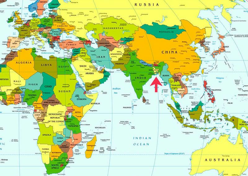 bangladesh op wereldkaart - Google zoeken | Europe map, Asia map, Map - Waar Ligt Hawaii Op De Kaart