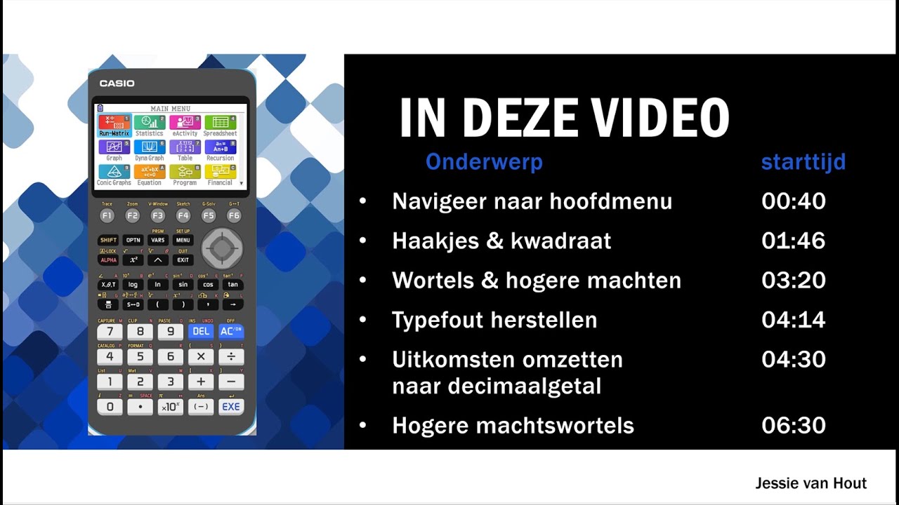Basisbewerkeningen op de grafische rekenmachine Casio FX-CG50 - YouTube - Hoe Zet Je Je Grafische Rekenmachine In Examenstand Casio Fx-cg50