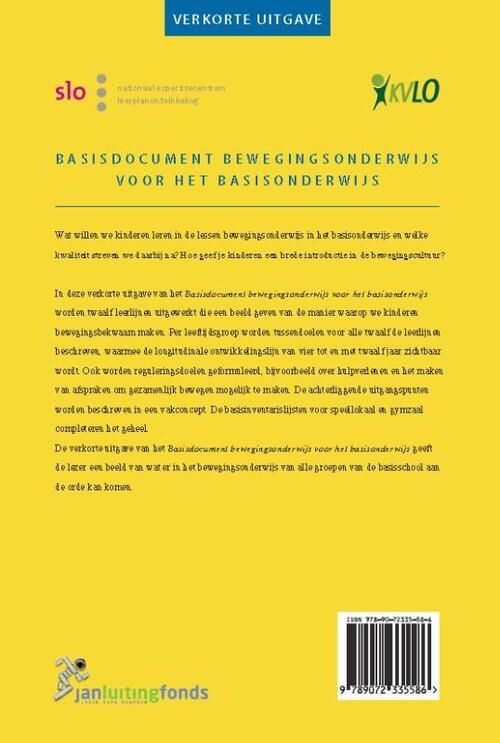 Basisdocument bewegingsonderwijs voor het basisonderwijs - verkorte - Basisdocument Bewegingsonderwijs Voor Het Basisonderwijs