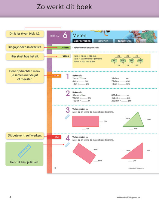 Basisonderwijs Leerboeken - Getal & Ruimte Junior Groep 6 Leerboek blok - Getal En Ruimte Groep 8