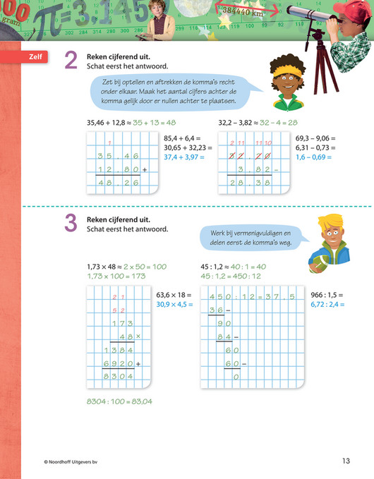 Basisonderwijs Leerboeken - Getal & Ruimte Junior Groep 8 Leerboek blok - Getal En Ruimte Vwo 3