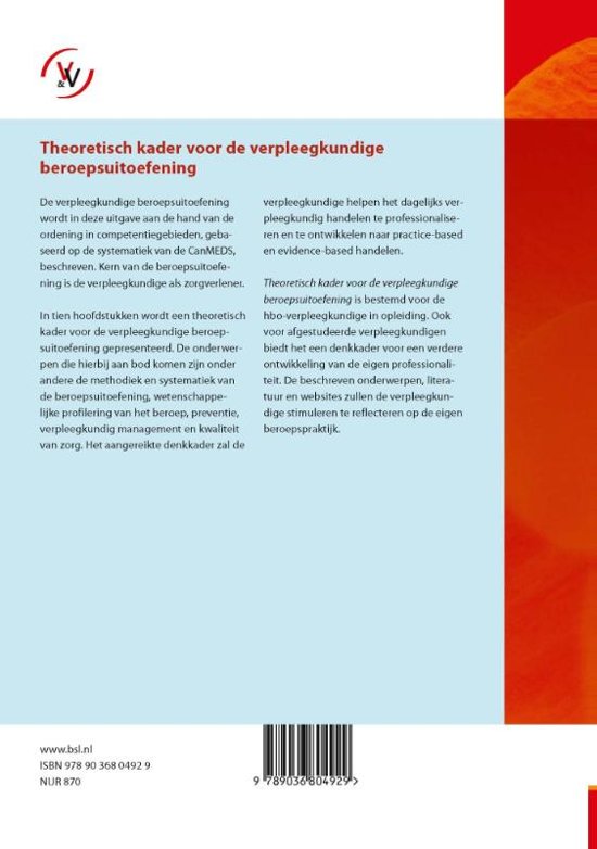 Basiswerk V&V Theoretisch kader voor de verpleegkundige - Theoretisch Kader Voor De Verpleegkundige Beroepsuitoefening
