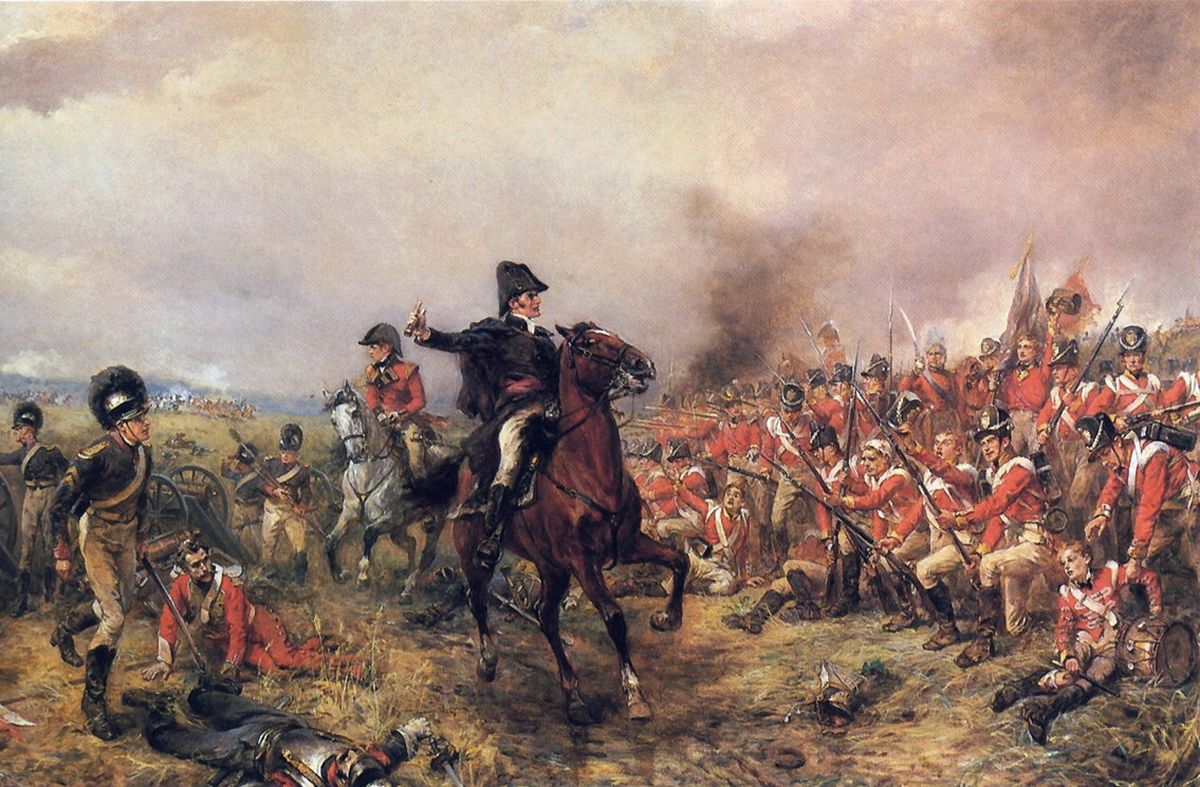 Battle of Waterloo (Famous Painting) - On This Day - Wie Won De Slag Bij Waterloo