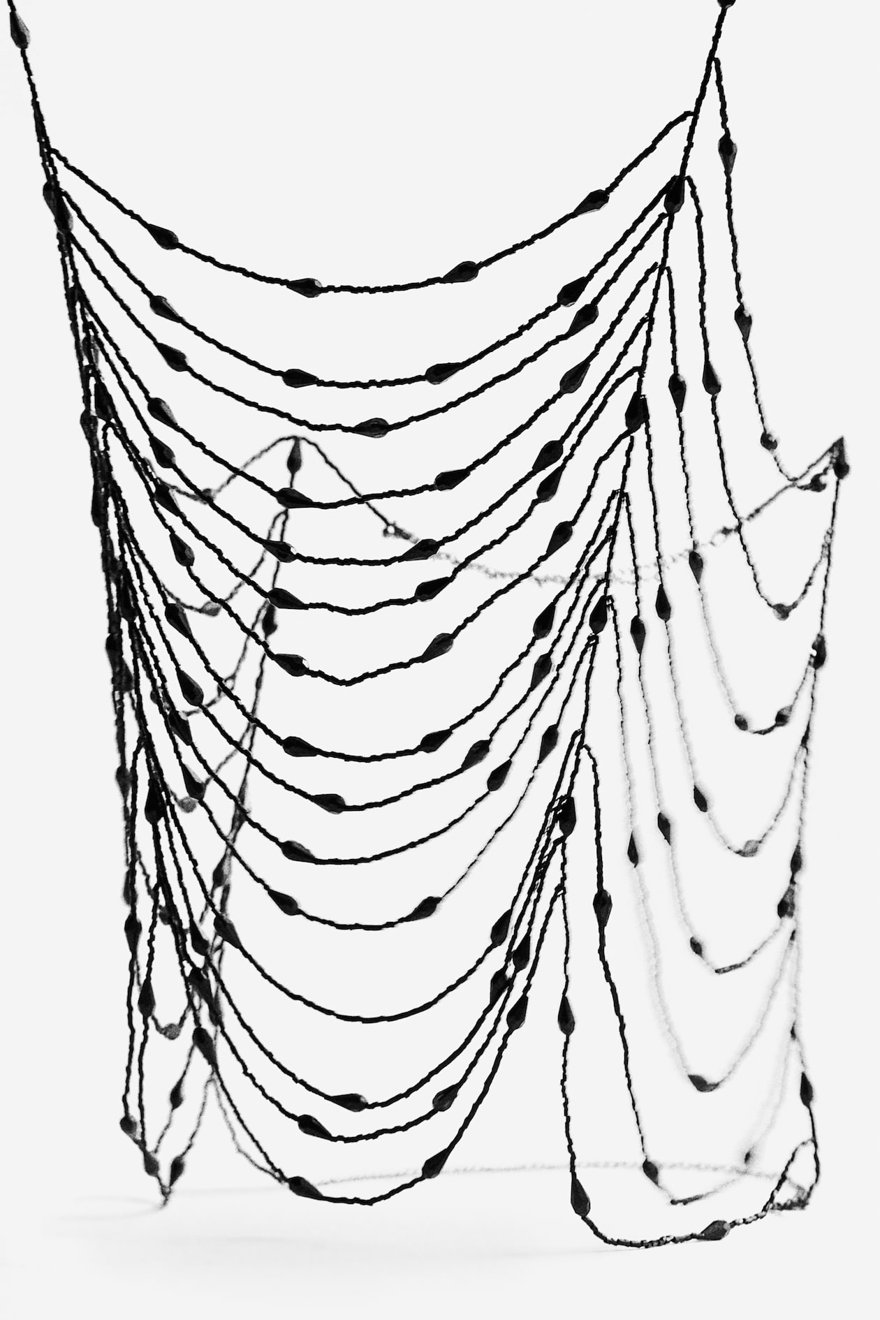 Beaded body jewellery - Black - Ladies | H&M IN - Hennes & Mauritz Shop Online
