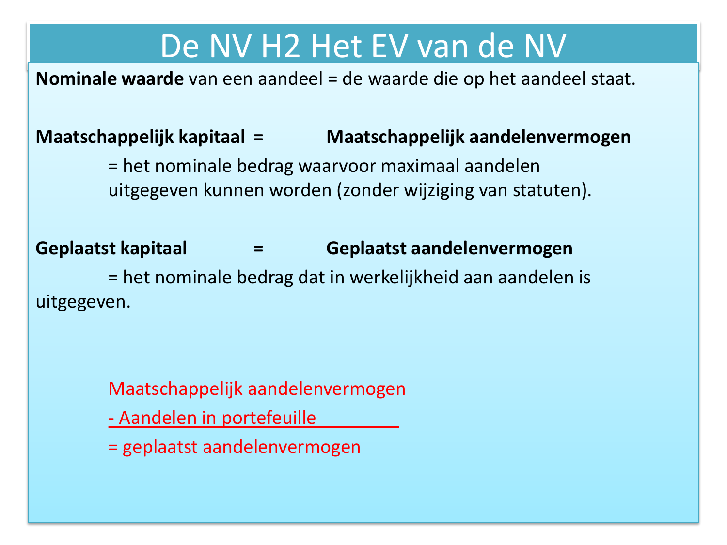 Bedrag Boven Nominale Waarde Van Een Aandeel : Nominale Waarde Van - Uitgifte Van Aandelen Tegen Nominale Waarden