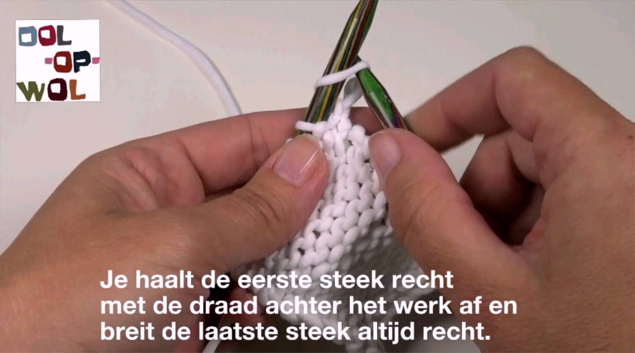 Breien Met Rondbreinaald Duitse Manier