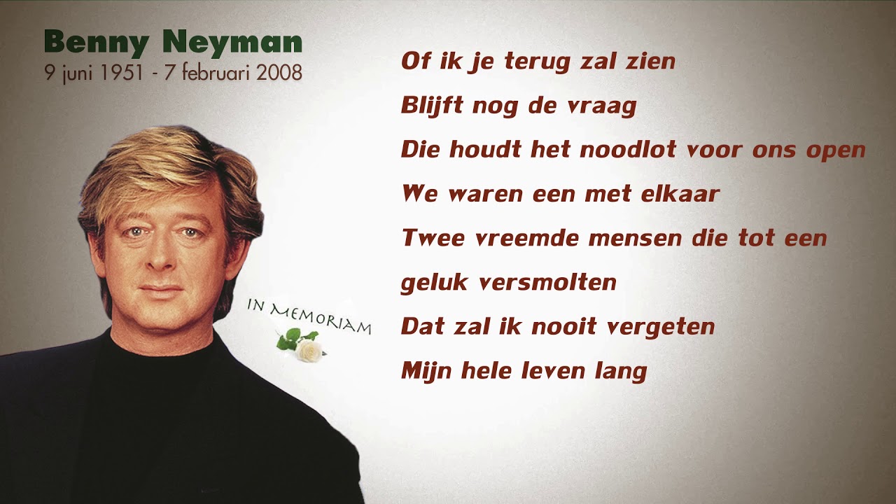 Of Ik Je Terug Zal Zien