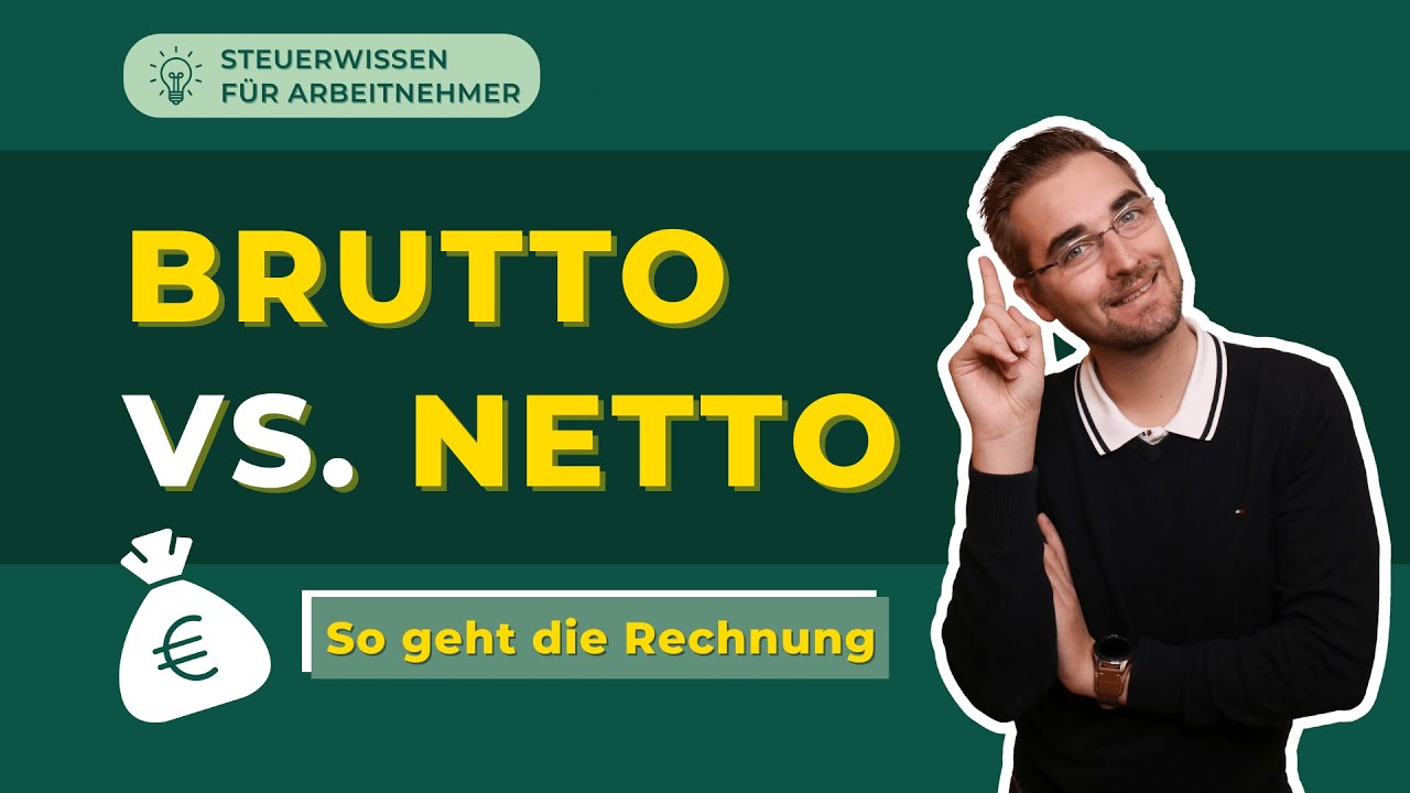 Berechnung – Brutto auf Netto – Lohnabrechnung erklärt - YouTube - 800 Euro Bruto Naar Netto