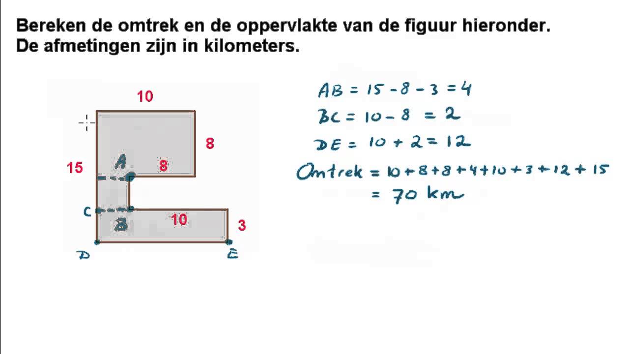 Berekenen van omtrek en oppervlakte - YouTube - Hoe Bereken Je Je Examencijfer Met N Term
