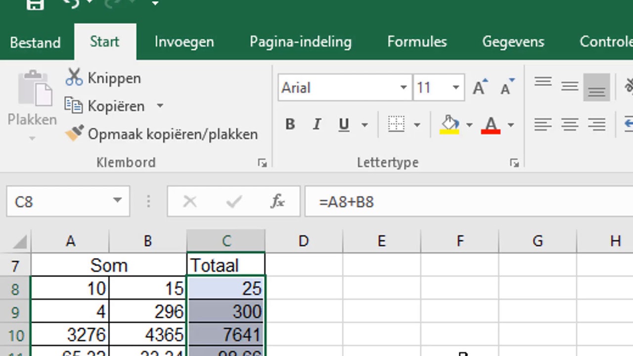 Berekeningen maken in Excel - YouTube - Berekening Intrinsieke Waarde Per Aandeel