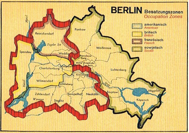 Berlin wall map - opmdna - Waar Stond De Berlijnse Muur