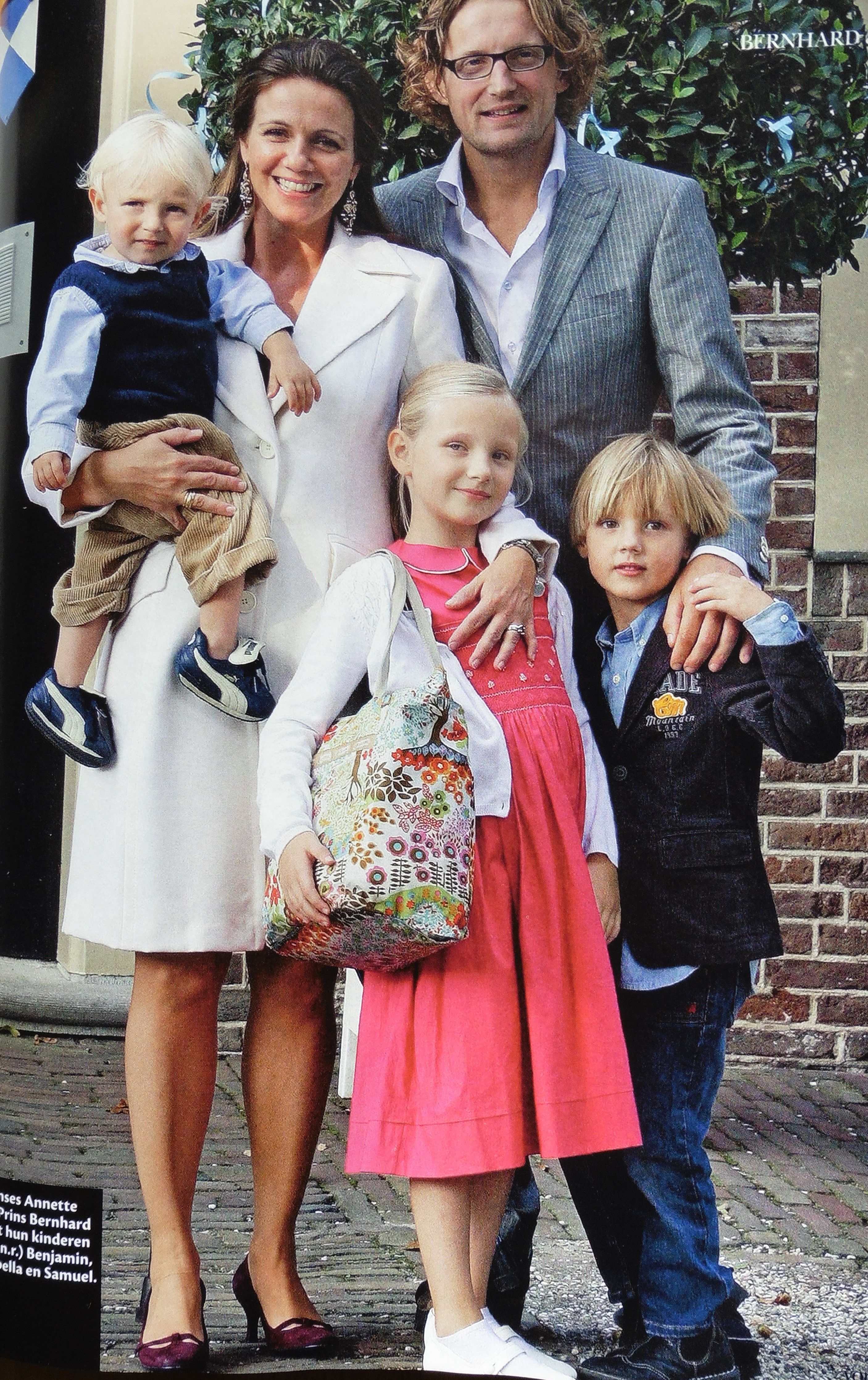 Bernhard, Annette, Isabella, Samuel en Benjamin van Vollenhoven - Welke Prins Is De Vader Van Isabella Samuel En Benjamin