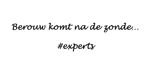 Berouw komt na de zonde... #experts - Stopdarmkanker - Berouw Komt Na De Zonde